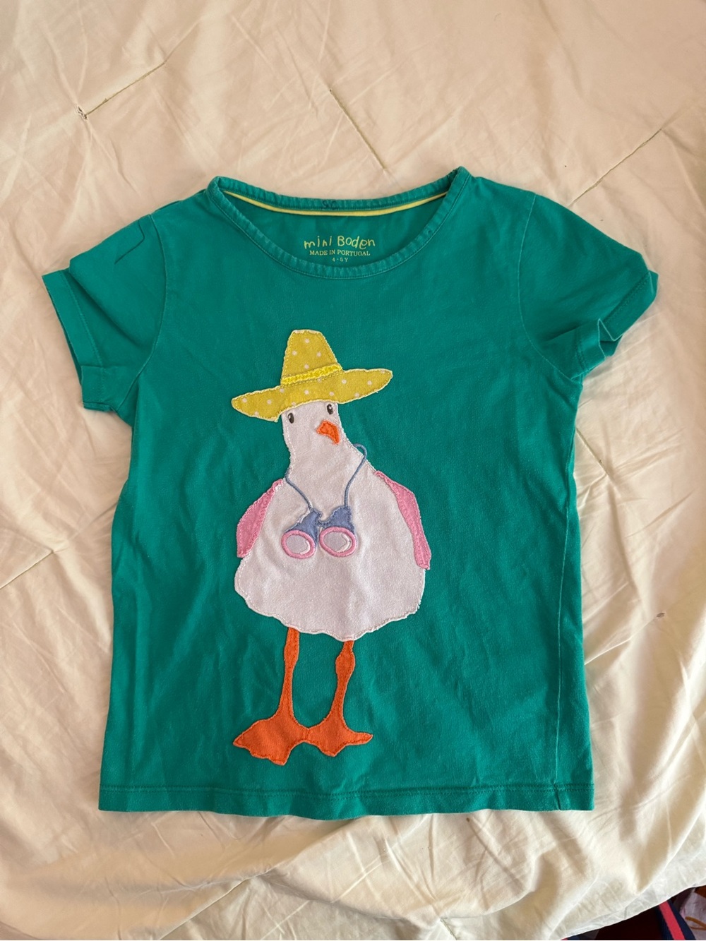 mini boden t-shirt size 4/5